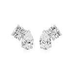 Toi et Moi | Cushion & Pear Lab-Grown Diamond Stud Earrings - Nivara
