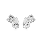 Toi et Moi | Cushion & Pear Lab-Grown Diamond Stud Earrings - Nivara
