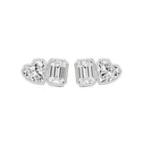 Mode | Hear & Emerald Duo Lab-Grown Diamond Studs - Nivara