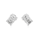 Toi et Moi | Oval & Emerald Lab-Grown Diamond Stud Earrings - Nivara