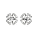 Nora | Round Lab-Grown Diamonds Halo Studs - Nivara