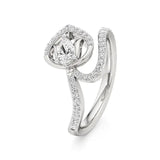 Mode | Round & Pear Lab-Grown Diamond Ring - Nivara