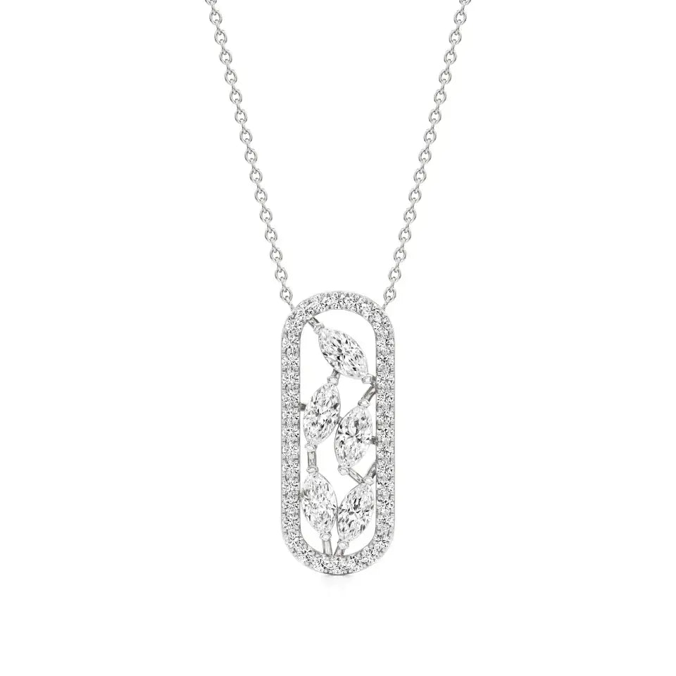 Mode | Marquise & Round Lab Grown Diamonds Pendant - Nivara