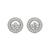 Mira | Round Lab-Grown Diamonds Halo Studs - Nivara