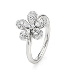 Flora | Round & Pear Lab-Grown Diamond Ring - Nivara