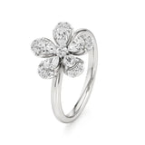 Flora | Round & Pear Lab-Grown Diamond Ring - Nivara