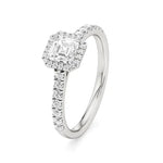 Amara | Asscher-cut Lab-Grown Diamond Halo Ring - Nivara