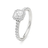 Amara | Asscher-cut Lab-Grown Diamond Halo Ring - Nivara