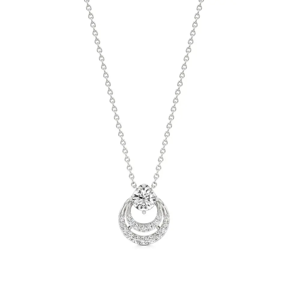 Mode | Round Lab Grown Diamonds Pendant - Nivara