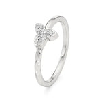 Flora | Lab-Grown Diamond Three-Stone Ring - Nivara