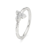 Flora | Lab-Grown Diamond Three-Stone Ring - Nivara