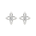 Nora | Emerald Solitaire Lab-Grown Diamond Studs - Nivara