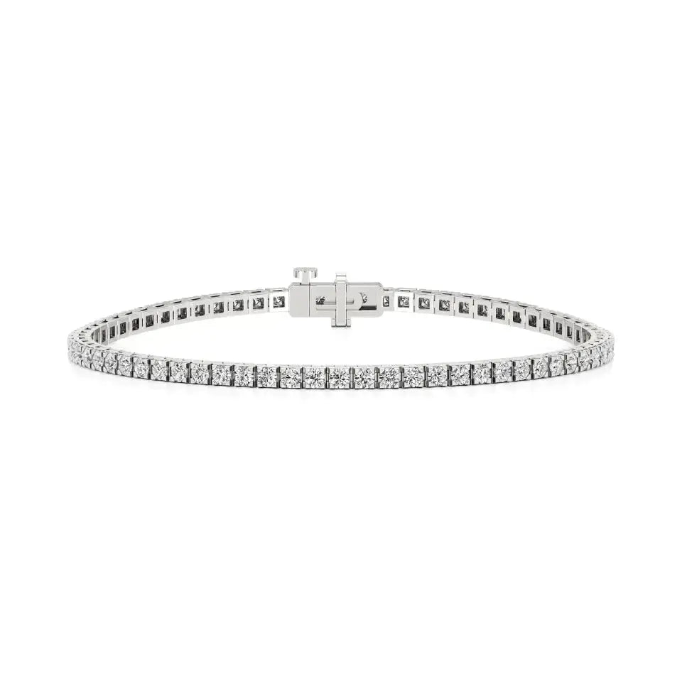 Sutra | Classic Round Lab Grown Diamonds Tennis Bracelet - Nivara