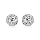 Mira | Round Lab-Grown Diamonds with Halo Studs - Nivara