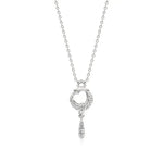 Sneh | Elegant Round Lab Grown Diamonds Heart Pendant - Nivara