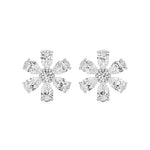 Flora | Pear & Round Lab-Grown Diamond Floral Studs - Nivara