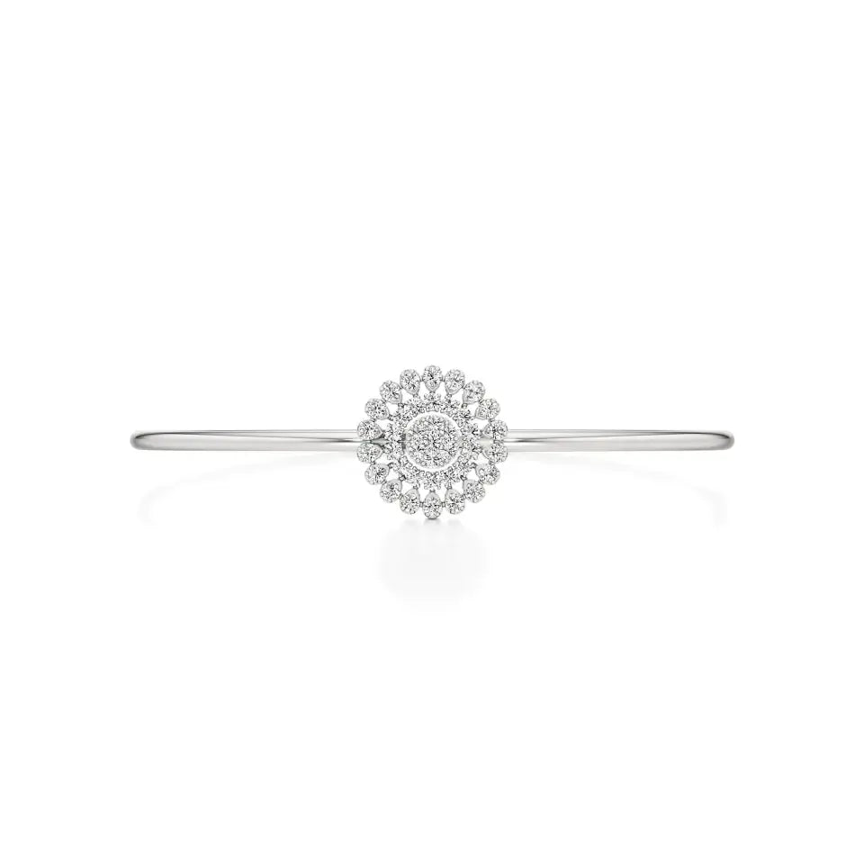 Sol | Classic Round Lab Grown Diamonds Bangle - Nivara