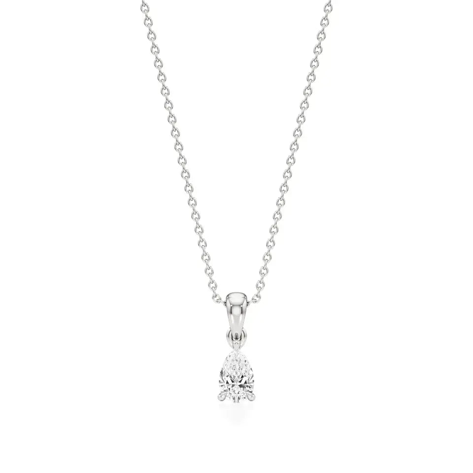 Thea | Pear-Cut Solitaire Lab Grown Diamond Pendant - Nivara