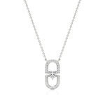 Sneh | Heart & Round Lab Grown Diamonds Pendant - Nivara