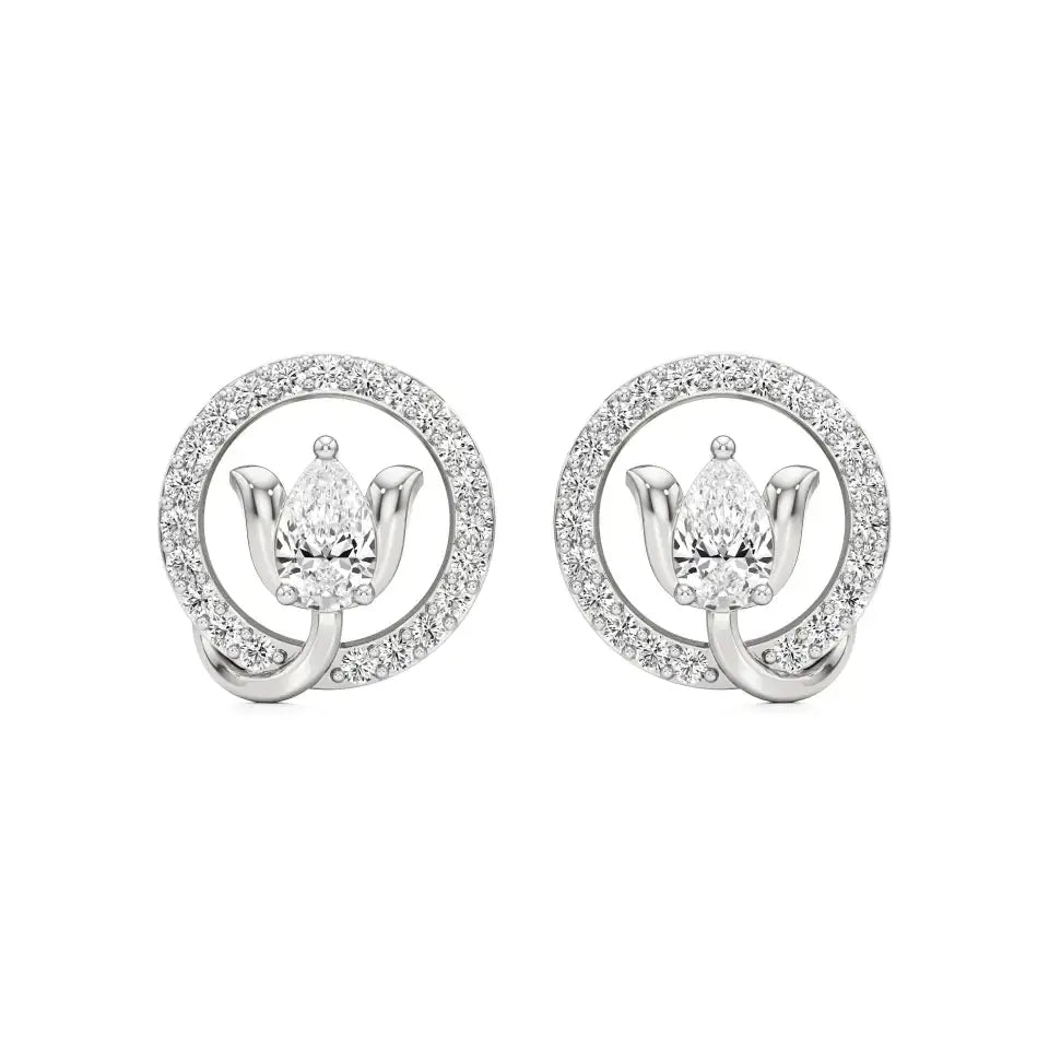 Sol | Pear & Round Lab-Grown Diamond Studs - Nivara