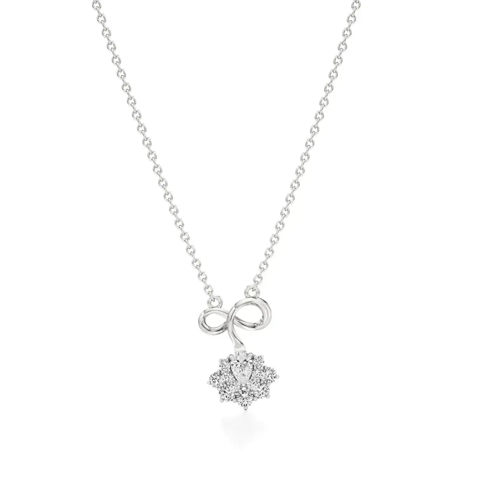 Foreva | Pear & Round Lab Grown Diamonds Infinity  Pendant - Nivara