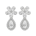 Vanya | Pear & Round Lab-Grown Diamonds Teardrop Studs - Nivara