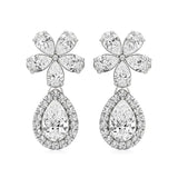 Vanya | Pear & Round Lab-Grown Diamonds Teardrop Studs - Nivara