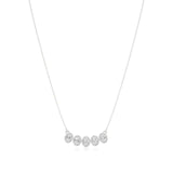 Elina | Oval Lab Grown Diamonds with Halo Necklace