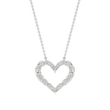 Sneh | Round Lab Grown Diamonds Twisted Heart Pendant - Nivara
