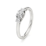 Aria | Round Lab-Grown Diamond Three-Stone Ring - Nivara
