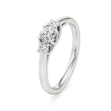 Aria | Round Lab-Grown Diamond Three-Stone Ring - Nivara