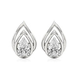 Mode | Pear Soliltaire Lab-Grown Diamond Studs - Nivara