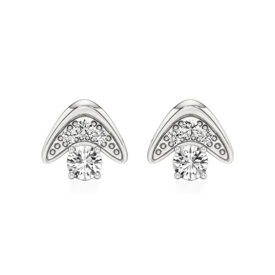 Mode | Round Lab-Grown Diamonds Clustered Studs - Nivara
