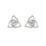 Flora | Round Solitaire Lab-Grown Diamond Studs - Nivara