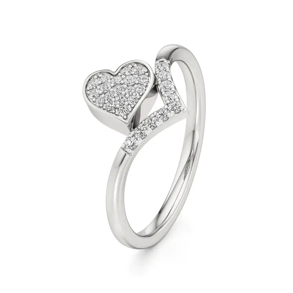 Sneh | Heart Setting Ring - Nivara