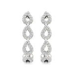 Jess | Round Lab-Grown Diamonds J-Shaped Hoops - Nivara