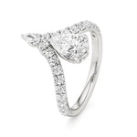 Amara | Pear Lab-Grown Diamond Solitaire Ring - Nivara