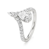 Amara | Pear Lab-Grown Diamond Solitaire Ring - Nivara