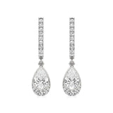 Amaya | Oval & Round Lab-Grown Diamond Dangle Earrings
