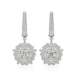 Flora | Round Round Lab-Grown Diamonds Floral Studs - Nivara