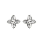 Flora | Round Lab-Grown Diamonds Floral Studs - Nivara