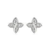 Flora | Round Lab-Grown Diamonds Floral Studs - Nivara