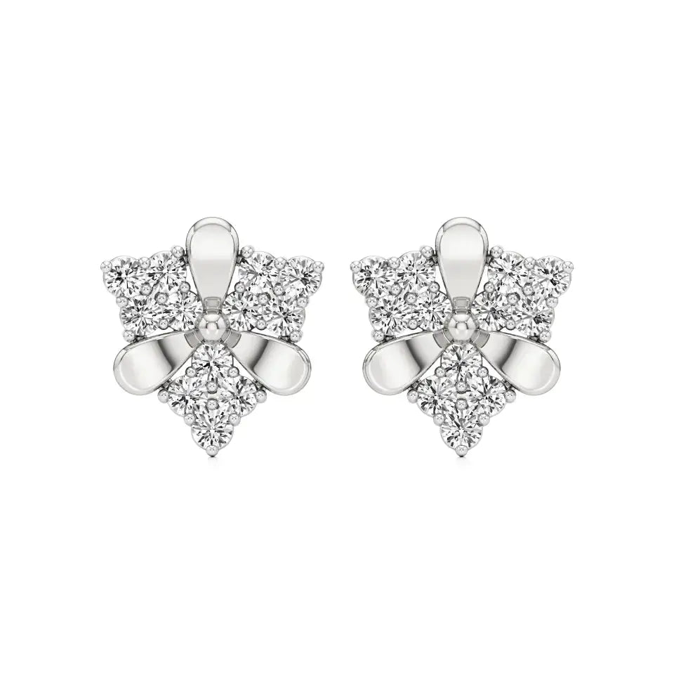 Flora | Round Lab-Grown Diamonds Clustered Studs - Nivara