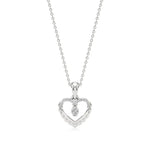 Sneh | Round Lab Grown Diamonds Heart Pendant - Nivara