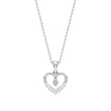 Sneh | Round Lab Grown Diamonds Heart Pendant - Nivara
