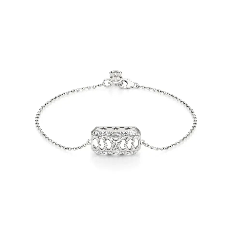 Rupak | Round Lab Grown Diamonds Daily Wear Chain Bracelet - Nivara