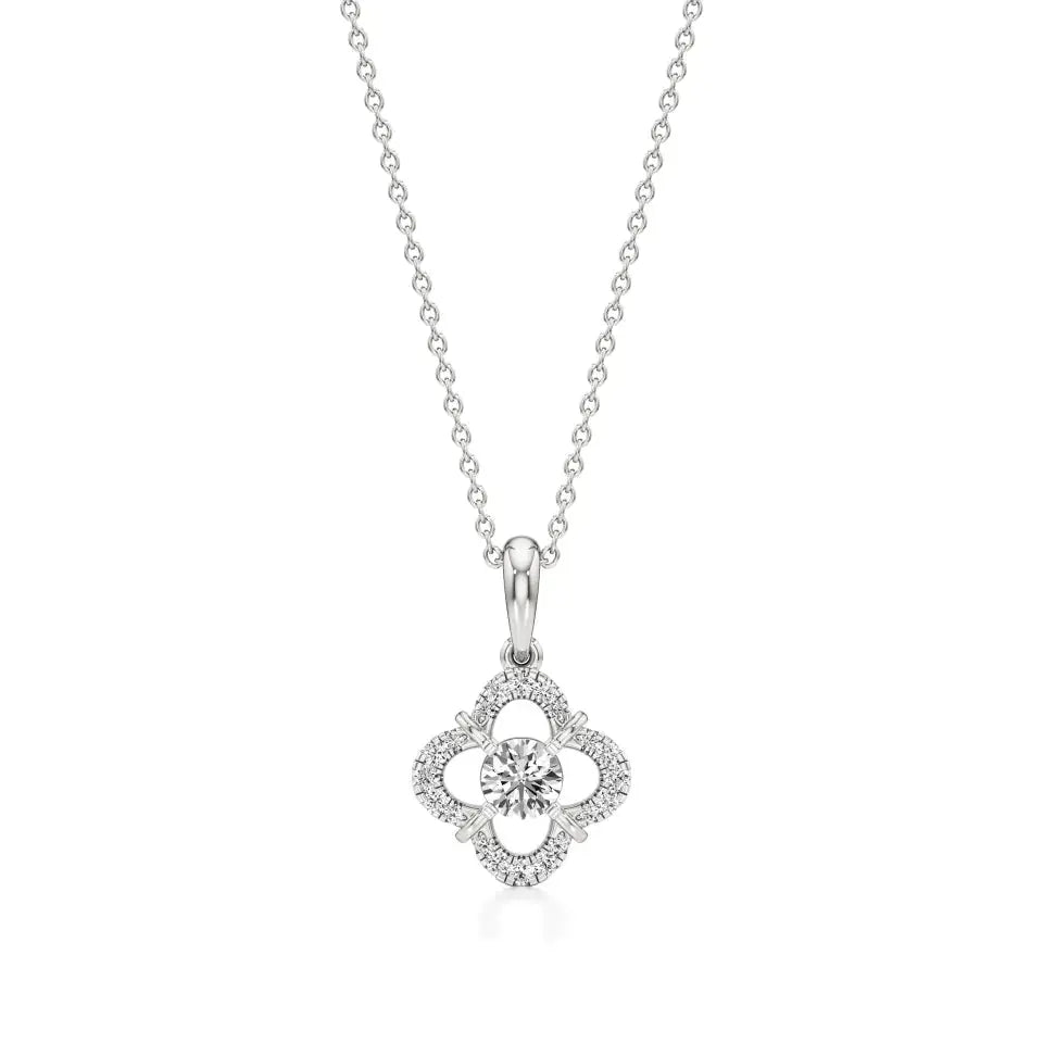 Flora | Elegant Lab Grown Diamond Pendant - Nivara