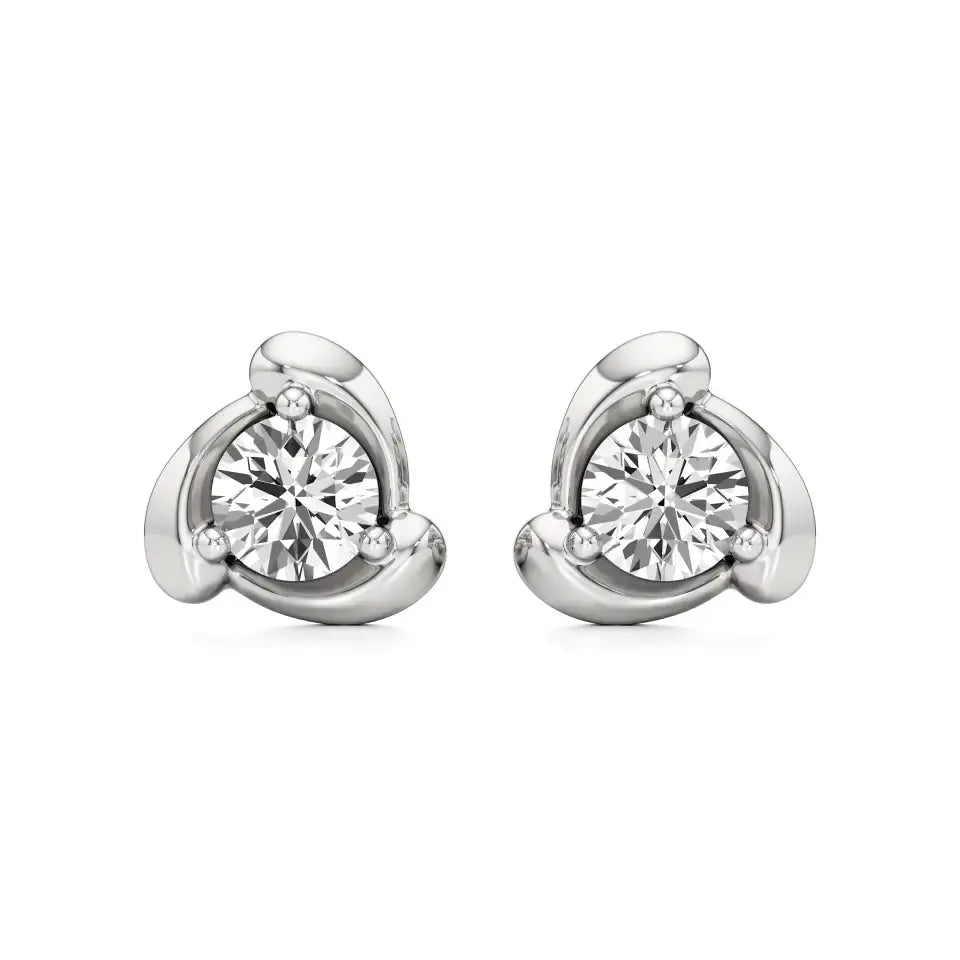 Mirage | Round Lab-Grown Diamonds Studs - Nivara