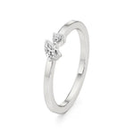 Mode | Round & Pear Lab-Grown Diamond Solitaire Ring - Nivara