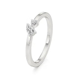Mode | Round & Pear Lab-Grown Diamond Solitaire Ring - Nivara